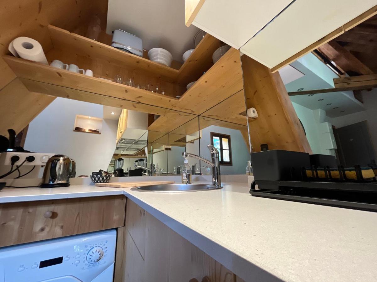 Ferienwohnung Un Nid Sous Les Toits Saint-Gervais-les-Bains Exterior foto