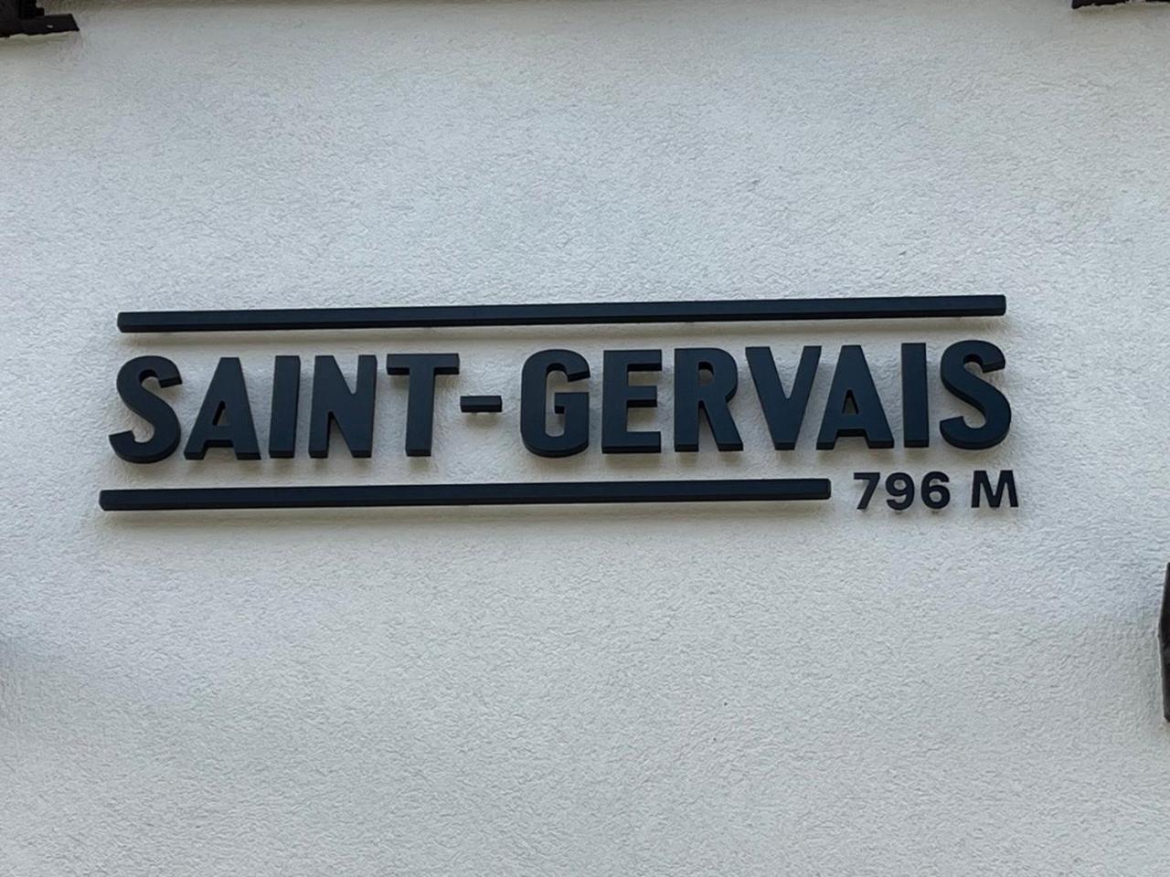 Ferienwohnung Un Nid Sous Les Toits Saint-Gervais-les-Bains Exterior foto